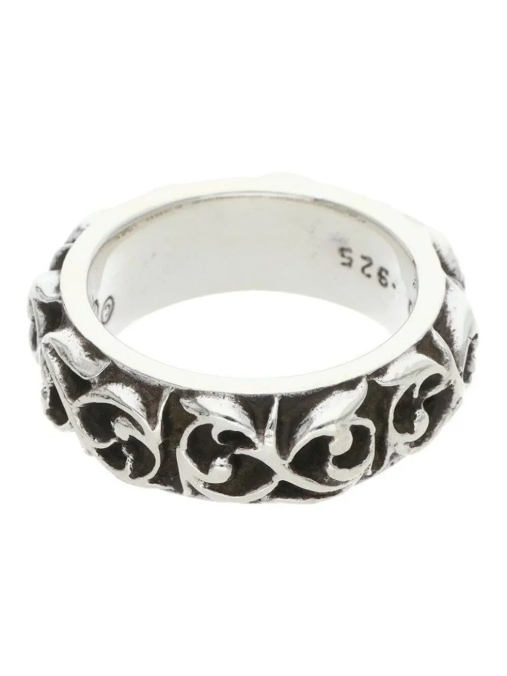 Chrome Hearts Etrnity Vine Band Eternity Silver Ring